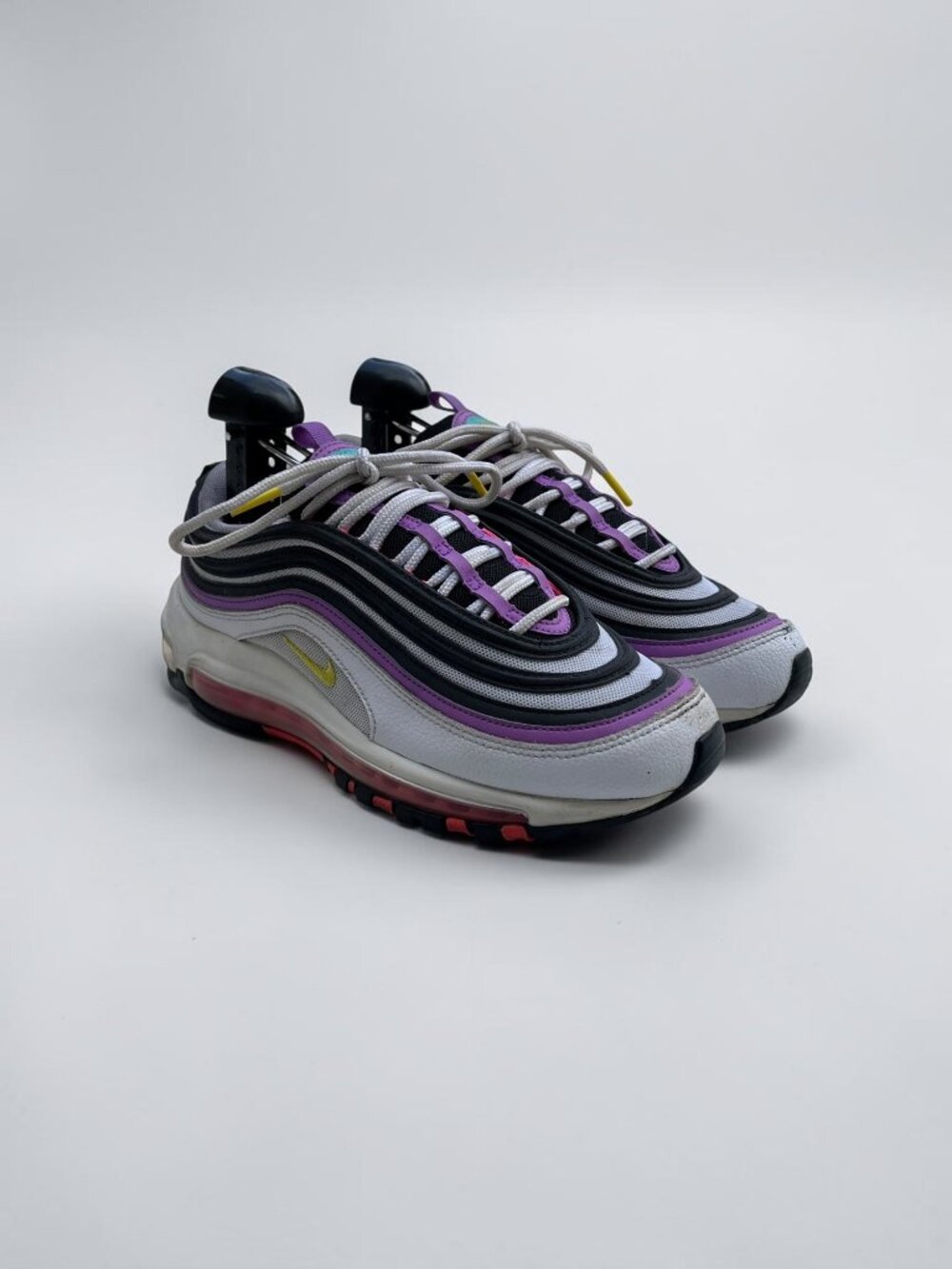 Nike Air Max 97 Shoes US 7.5 Purple/Black/White Retro Running Sneakers - Picture 3 of 6